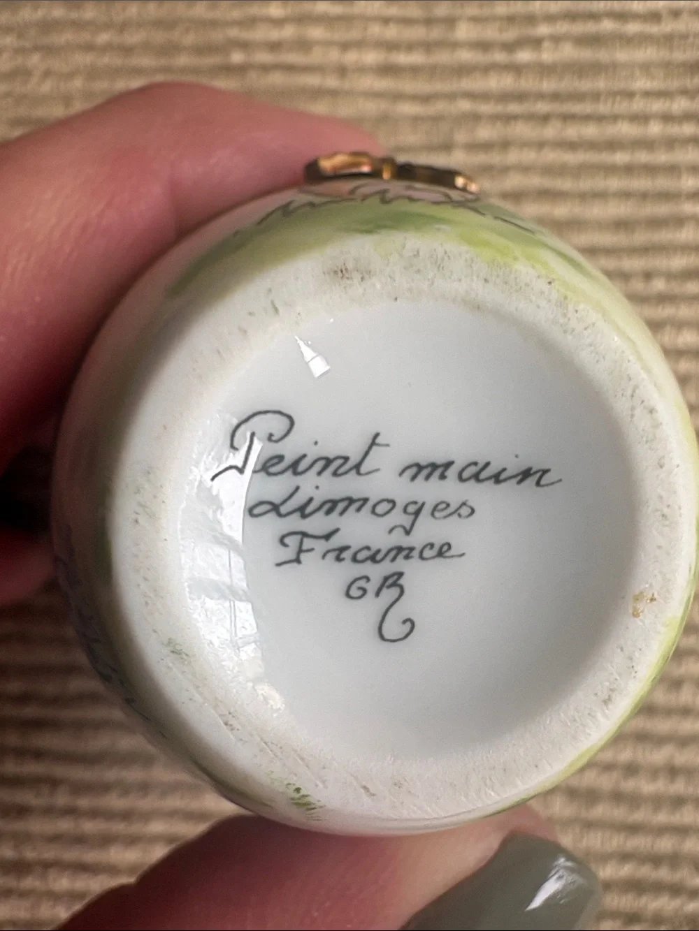 Limoges Vintage Easter Egg Trinket Box